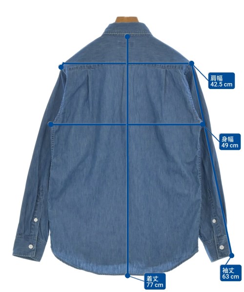 BARNEYS NEWYORK（バーニーズニューヨーク）カジュアルシャツ 青 サイズ:S メンズ/2200635368737