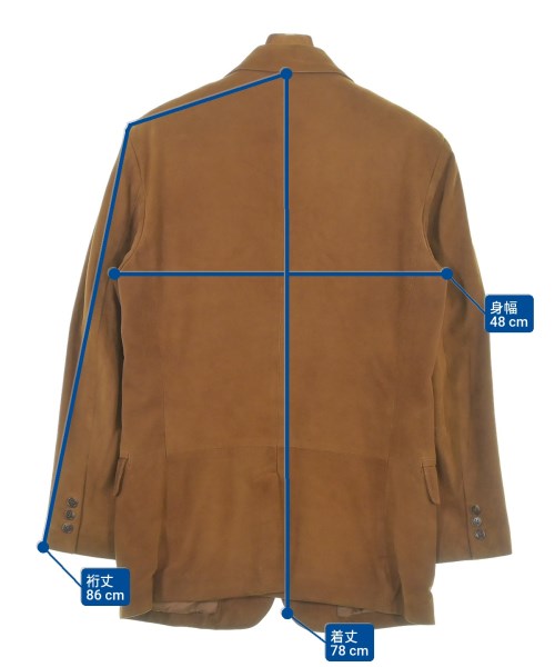 BARNEYS NEWYORK（バーニーズニューヨーク）テーラードジャケット 茶 サイズ:48(L位) メンズ/2200644649049