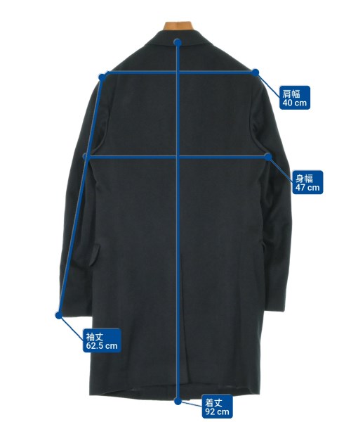 BARNEYS NEWYORK（バーニーズニューヨーク）チェスターコート 黒 サイズ:46(M位) メンズ/2200633203016