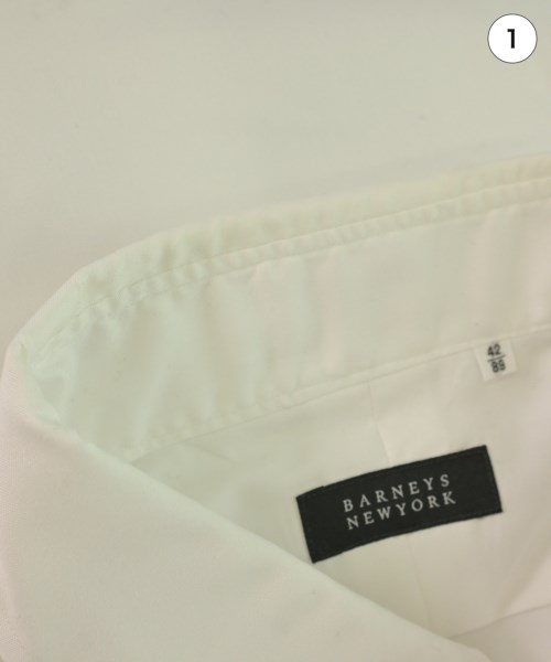 BARNEYS NEWYORK（バーニーズニューヨーク）カジュアルシャツ 白 サイズ:42(XL位) メンズ/2200615754109