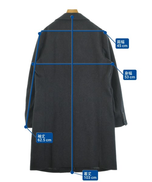 BARNEYS NEWYORK（バーニーズニューヨーク）チェスターコート 紺 サイズ:50(XL位) メンズ/2200696607011