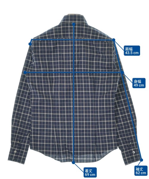 BARNEYS NEWYORK（バーニーズニューヨーク）ドレスシャツ 紺 サイズ:S メンズ/2200700479115