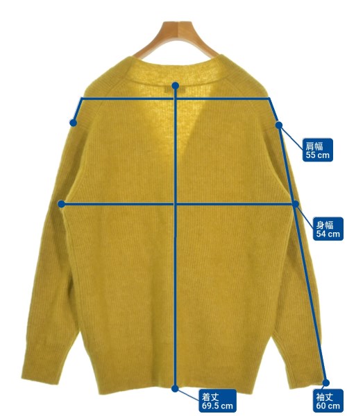 BARNEYS NEWYORK（バーニーズニューヨーク）カーディガン 黄 サイズ:M メンズ/2200654815021