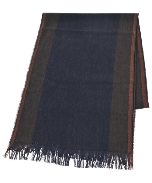 BARNEYS NEWYORK(バーニーズニューヨーク)マフラー 紺 サイズ:-/2200651870115