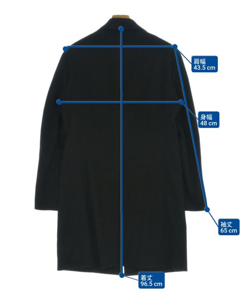 BARNEYS NEWYORK（バーニーズニューヨーク）チェスターコート 黒 サイズ:46(M位) メンズ/2200659787026