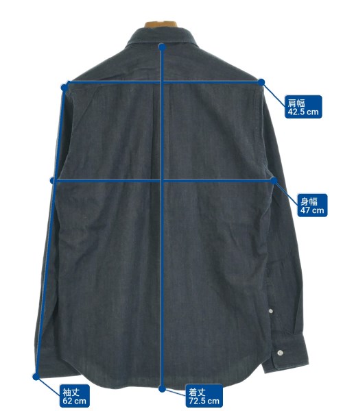 BARNEYS NEWYORK（バーニーズニューヨーク）カジュアルシャツ 紺 サイズ:M メンズ/2200633713058