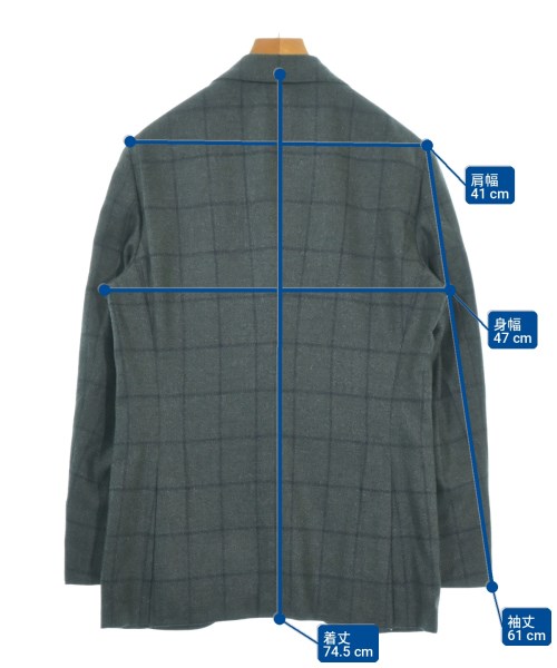 BARNEYS NEWYORK（バーニーズニューヨーク）テーラードジャケット 緑 サイズ:46(M位) メンズ/2200735985056
