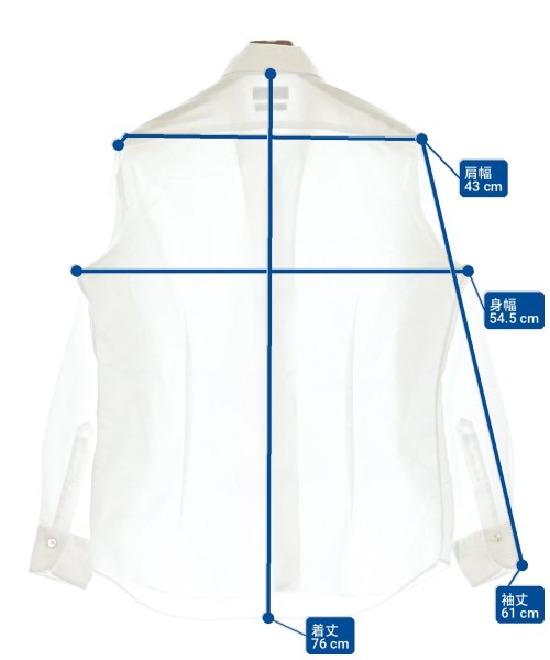 BARNEYS NEWYORK（バーニーズニューヨーク）カジュアルシャツ 白 サイズ:41(XL位) メンズ/2200725936051