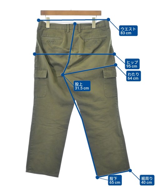 BARNEYS NEWYORK（バーニーズニューヨーク）カーゴパンツ カーキ サイズ:48(L位) メンズ/2200693372028