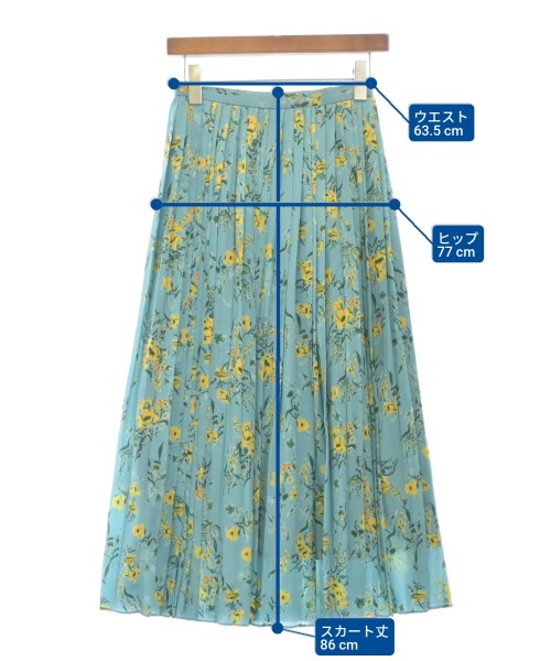 IENA（イエナ）ロング・マキシ丈スカート 青 サイズ:34(XS位) レディース/2200621022155