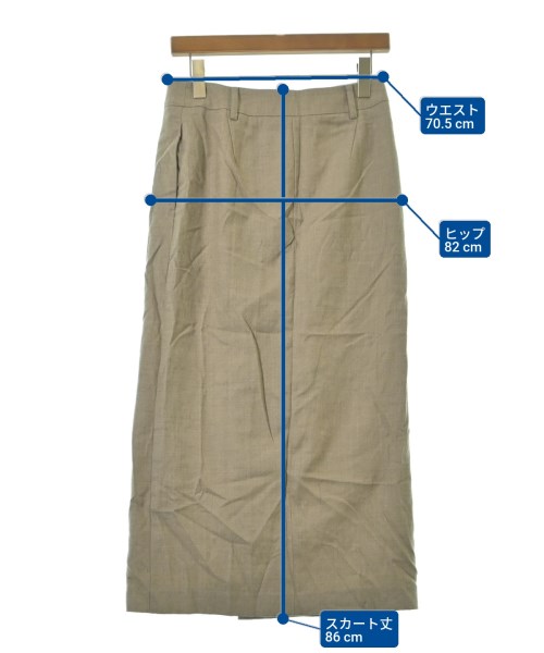 IENA（イエナ）ロング・マキシ丈スカート ベージュ サイズ:38(M位) レディース/2200619090074