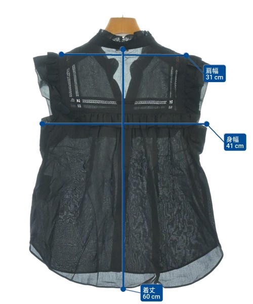 IENA（イエナ）ブラウス 黒 サイズ:-(M位) レディース/2200619153106