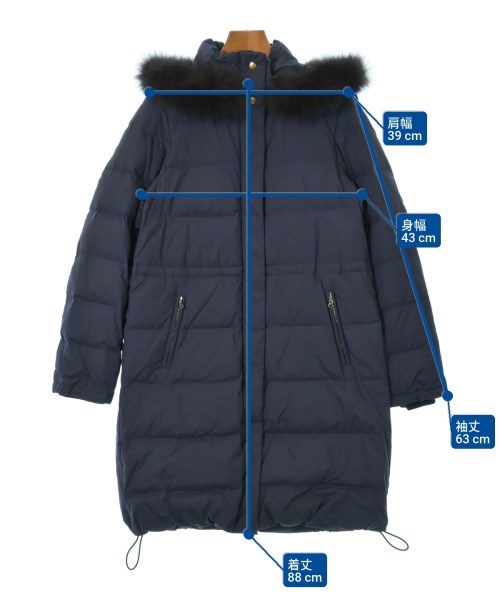 IENA（イエナ）ダウンコート 紺 サイズ:36(S位) レディース/2200620605021