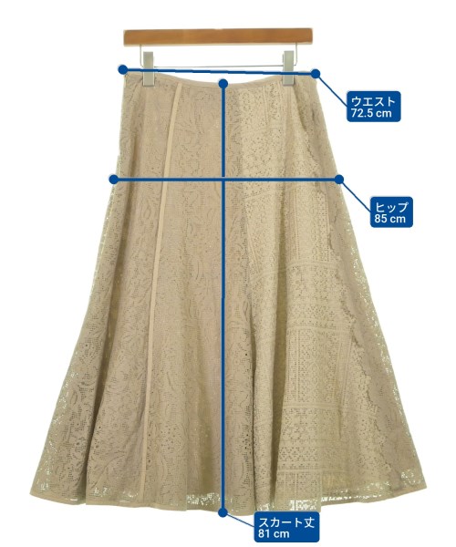 IENA（イエナ）ロング・マキシ丈スカート ベージュ サイズ:38(M位) レディース/2200637474061