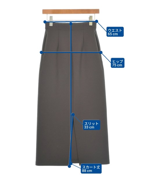 IENA（イエナ）ロング・マキシ丈スカート 茶 サイズ:34(XS位) レディース/2200637737067