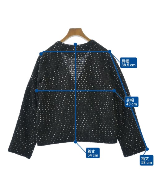 IENA（イエナ）ノーカラージャケット 黒 サイズ:38(M位) レディース/2200619811136