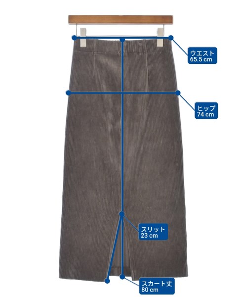 IENA（イエナ）ロング・マキシ丈スカート 茶 サイズ:36(S位) レディース/2200638759051