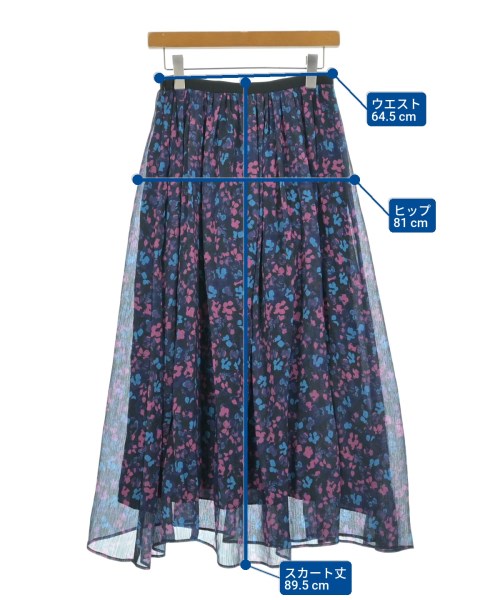 IENA（イエナ）ロング・マキシ丈スカート 紺 サイズ:36(S位) レディース/2200624897033