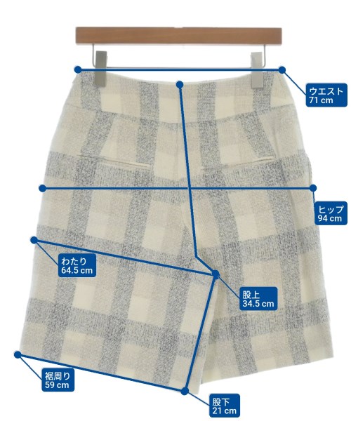 IENA（イエナ）ショートパンツ 白 サイズ:38(M位) レディース/2200626477301