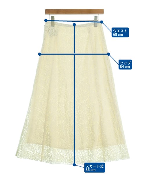 IENA（イエナ）ロング・マキシ丈スカート 白 サイズ:38(M位) レディース/2200636983199