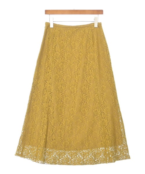 IENA（イエナ）ロング・マキシ丈スカート 黄 サイズ:38(M位) レディース/2200636983298