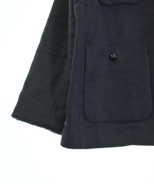 IENA（イエナ）ノーカラージャケット 紺 サイズ:38(M位) レディース/2200629730052