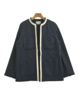 IENA（イエナ）ノーカラージャケット 紺 サイズ:38(M位) レディース/2200629730052