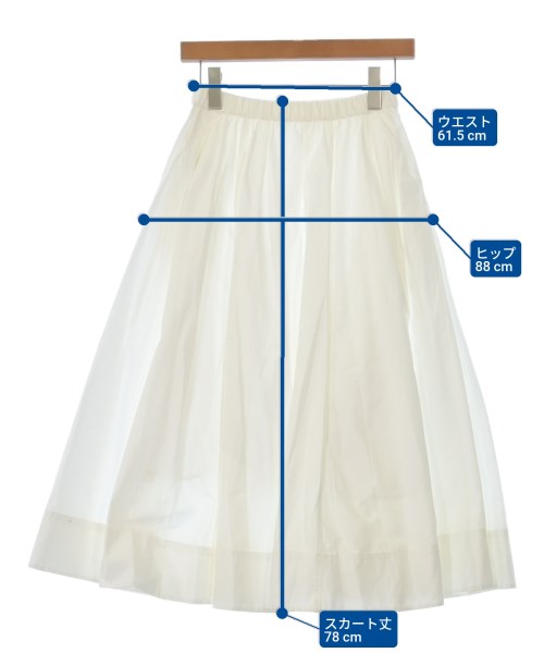IENA（イエナ）ロング・マキシ丈スカート 白 サイズ:36(S位) レディース/2200636907065