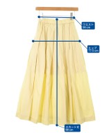 IENA（イエナ）ロング・マキシ丈スカート 黄 サイズ:34(XS位) レディース/2200641668081