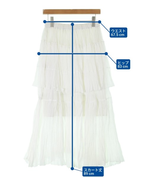 IENA（イエナ）ロング・マキシ丈スカート 白 サイズ:36(S位) レディース/2200642241061