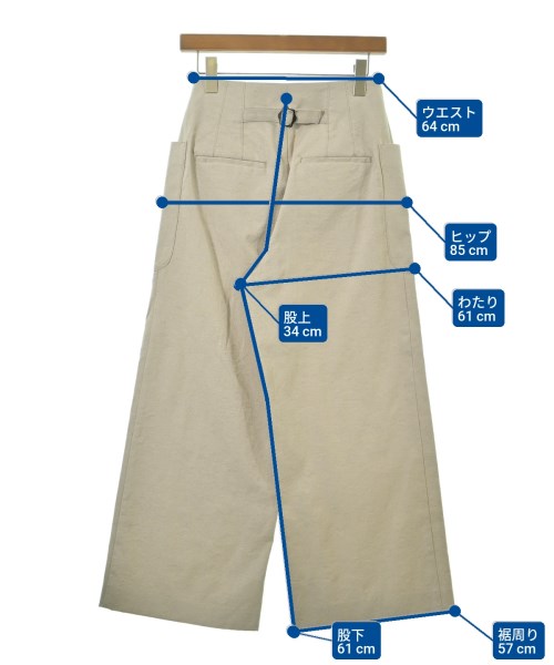 IENA（イエナ）スラックス ベージュ サイズ:36(S位) レディース/2200632278329