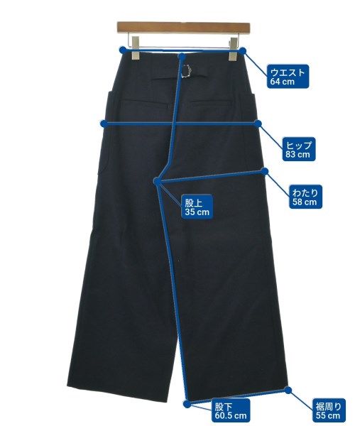 IENA（イエナ）スラックス 紺 サイズ:36(S位) レディース/2200632278343