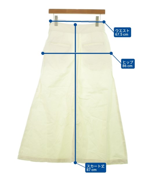 IENA（イエナ）ロング・マキシ丈スカート 白 サイズ:36(S位) レディース/2200637510080