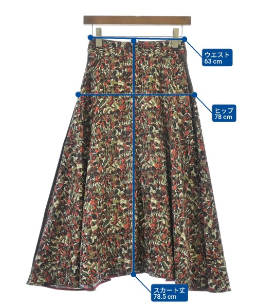 IENA（イエナ）ロング・マキシ丈スカート 赤 サイズ:34(XS位) レディース/2200644835114