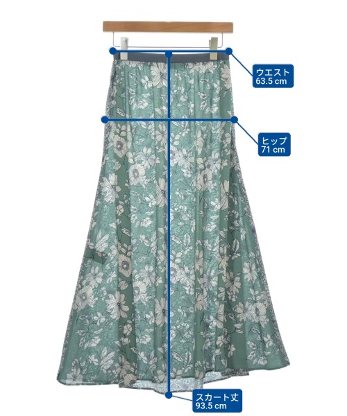 IENA（イエナ）ロング・マキシ丈スカート 緑 サイズ:38(M位) レディース/2200616198063