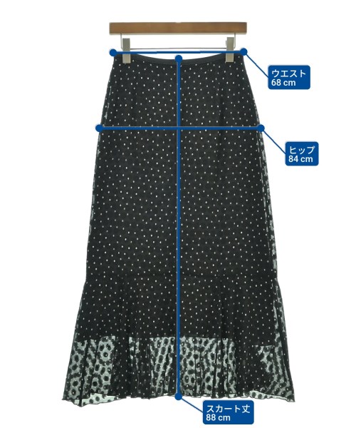 IENA（イエナ）ロング・マキシ丈スカート 黒 サイズ:38(M位) レディース/2200617493105