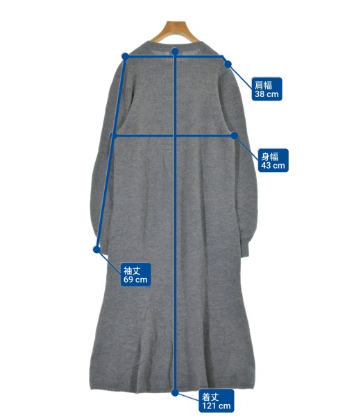 IENA（イエナ）ワンピース グレー サイズ:-(M位) レディース/2200615047102