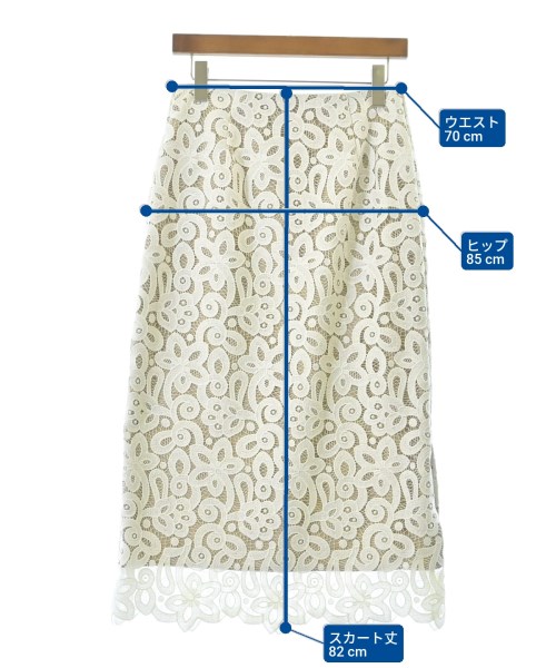 IENA（イエナ）ロング・マキシ丈スカート 白 サイズ:38(M位) レディース/2200614999242