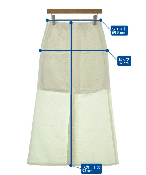 IENA（イエナ）ロング・マキシ丈スカート 白 サイズ:38(M位) レディース/2200617288039