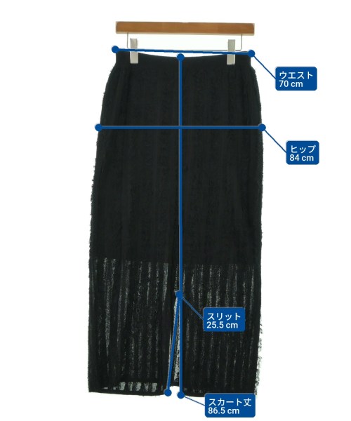 IENA（イエナ）ロング・マキシ丈スカート 黒 サイズ:-(M位) レディース/2200616092088