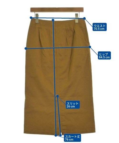 IENA（イエナ）ロング・マキシ丈スカート 茶 サイズ:36(S位) レディース/2200616892428