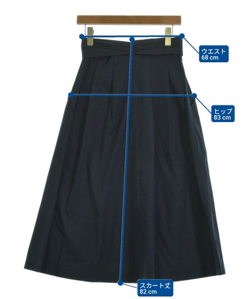 IENA（イエナ）ロング・マキシ丈スカート 紺 サイズ:34(XS位) レディース/2200616892459