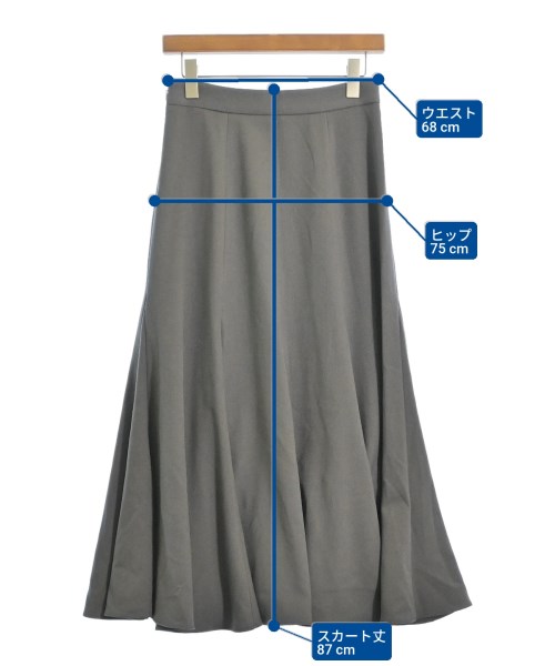 IENA（イエナ）ロング・マキシ丈スカート グレー サイズ:36(S位) レディース/2200611491022