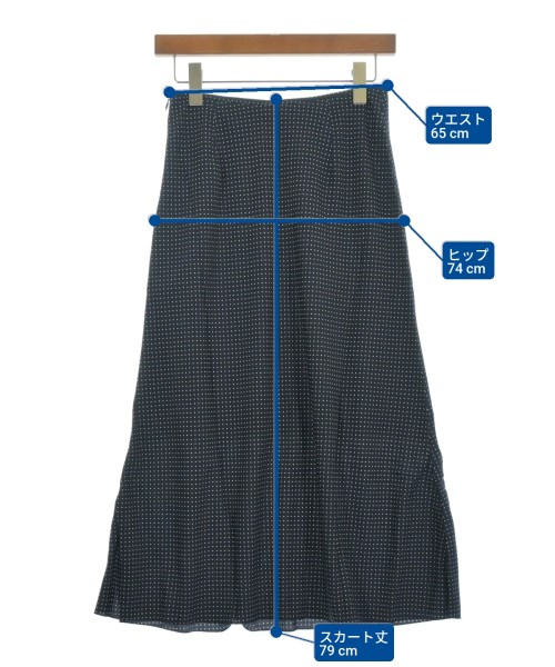 IENA（イエナ）ロング・マキシ丈スカート 紺 サイズ:36(S位) レディース/2200614589054