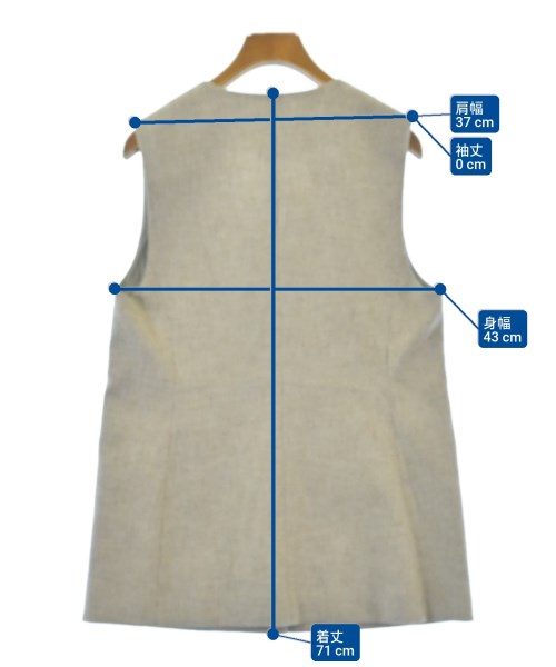 IENA（イエナ）ノーカラージャケット グレー サイズ:36(S位) レディース/2200619866013