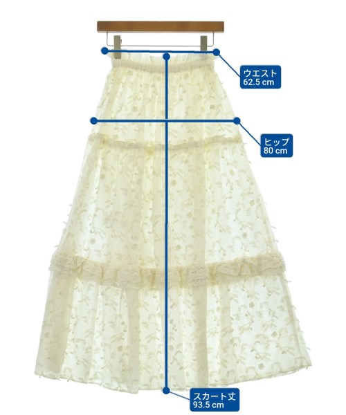 IENA（イエナ）ロング・マキシ丈スカート 白 サイズ:36(S位) レディース/2200618040032
