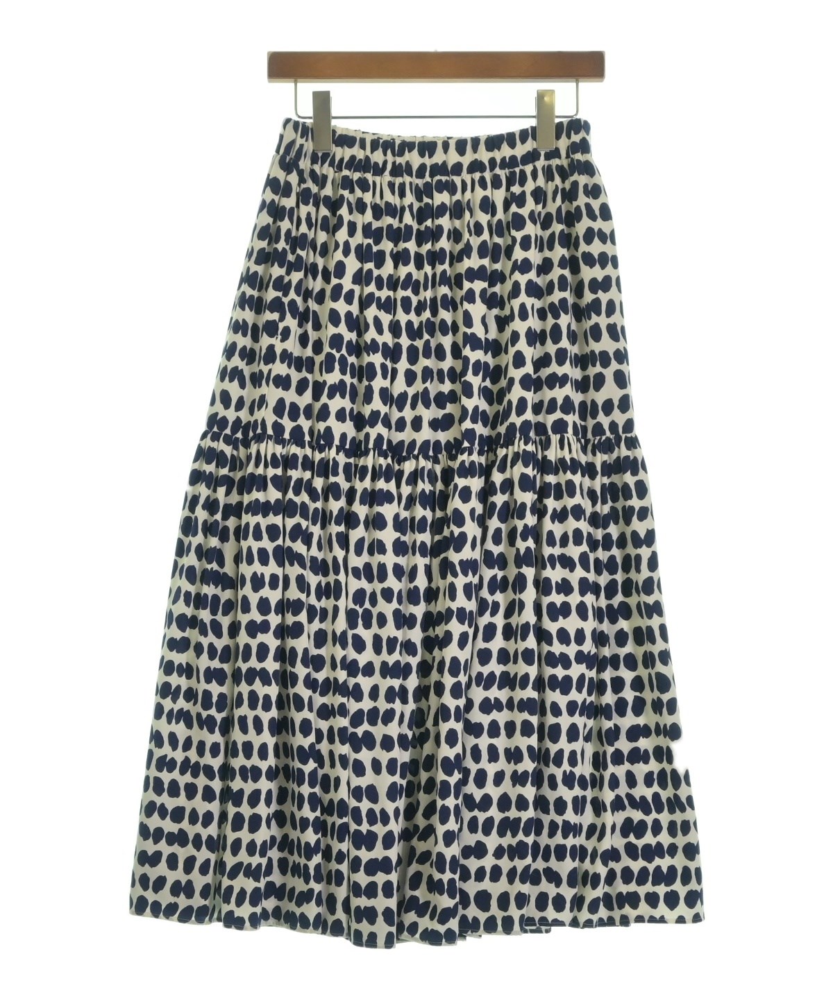 IENA（イエナ）ひざ丈スカート 白 サイズ:38(M位) レディース