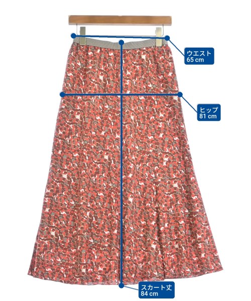 IENA（イエナ）ロング・マキシ丈スカート 赤 サイズ:38(M位) レディース/2200663988013