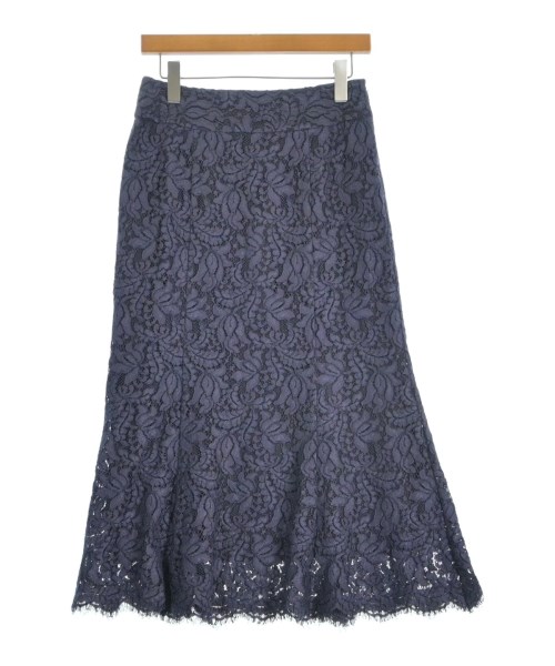 IENA(イエナ)ひざ丈スカート 紺 サイズ:38(M位)/2200673328021