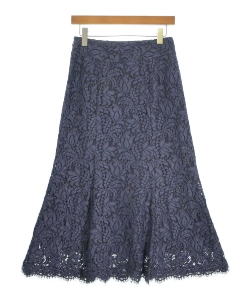 IENA（イエナ）ひざ丈スカート 紺 サイズ:38(M位) レディース/2200673328021